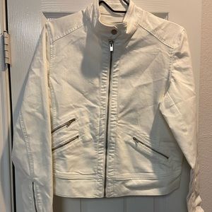 White Jean Jacket from Banana Republic